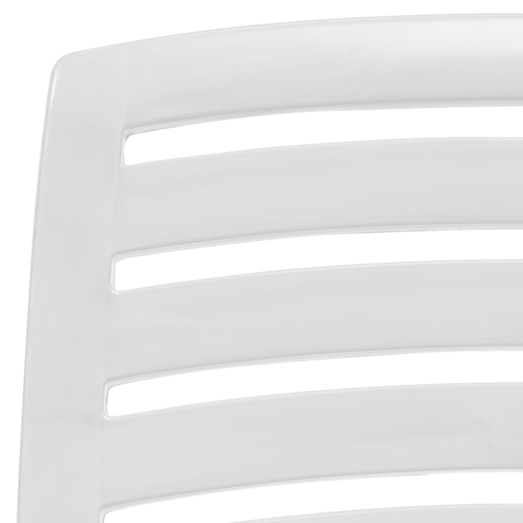 Kids Folding Beach Chair 4 pcs Plastic White
